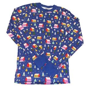 Hanna Andersson Organic Cotton Pajamas XS Hygge House Tree Print Long Sleeve Set